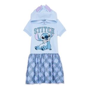 Disney Stitch Light Blue and Lavender Casual DressB1